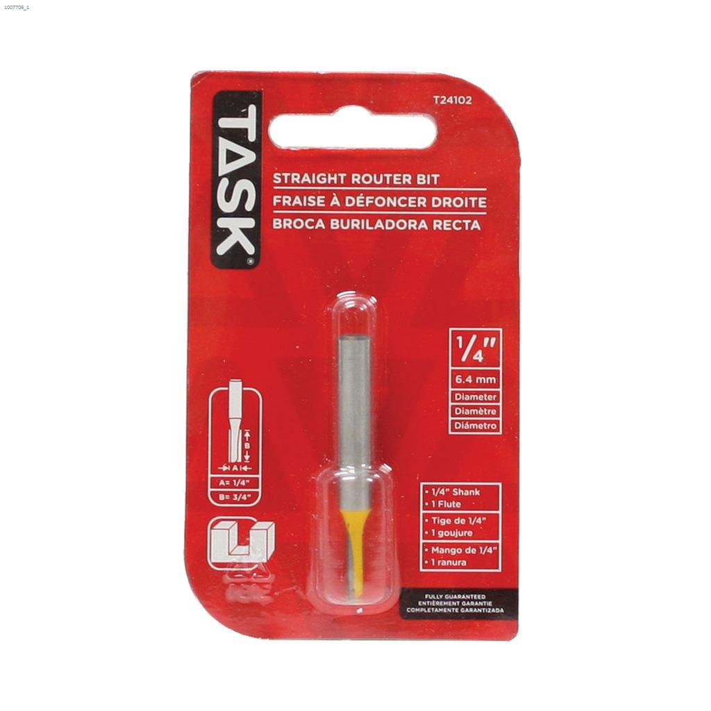 Mèche de Toupie Droite de 1/4" x 3/4" en Carbure