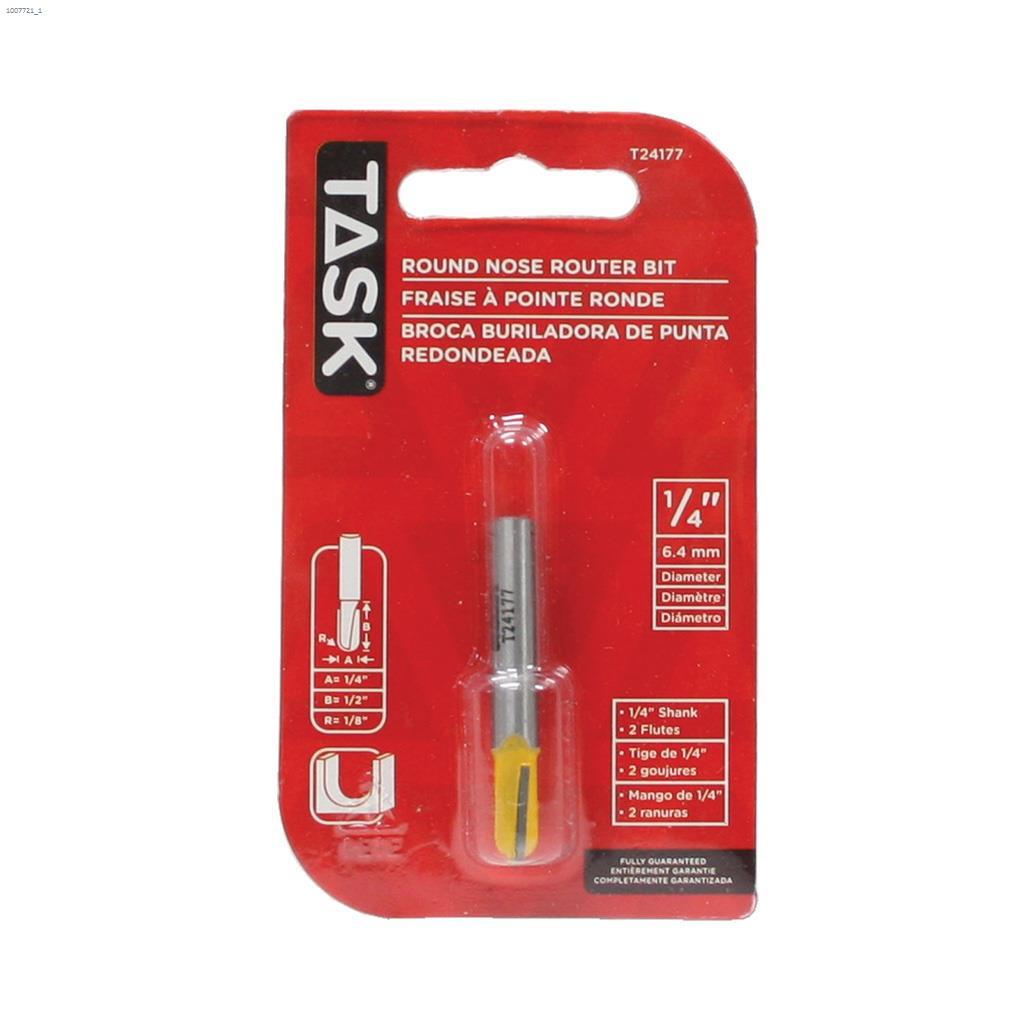 1/4" Tungsten Carbide Round Nose Router Bit