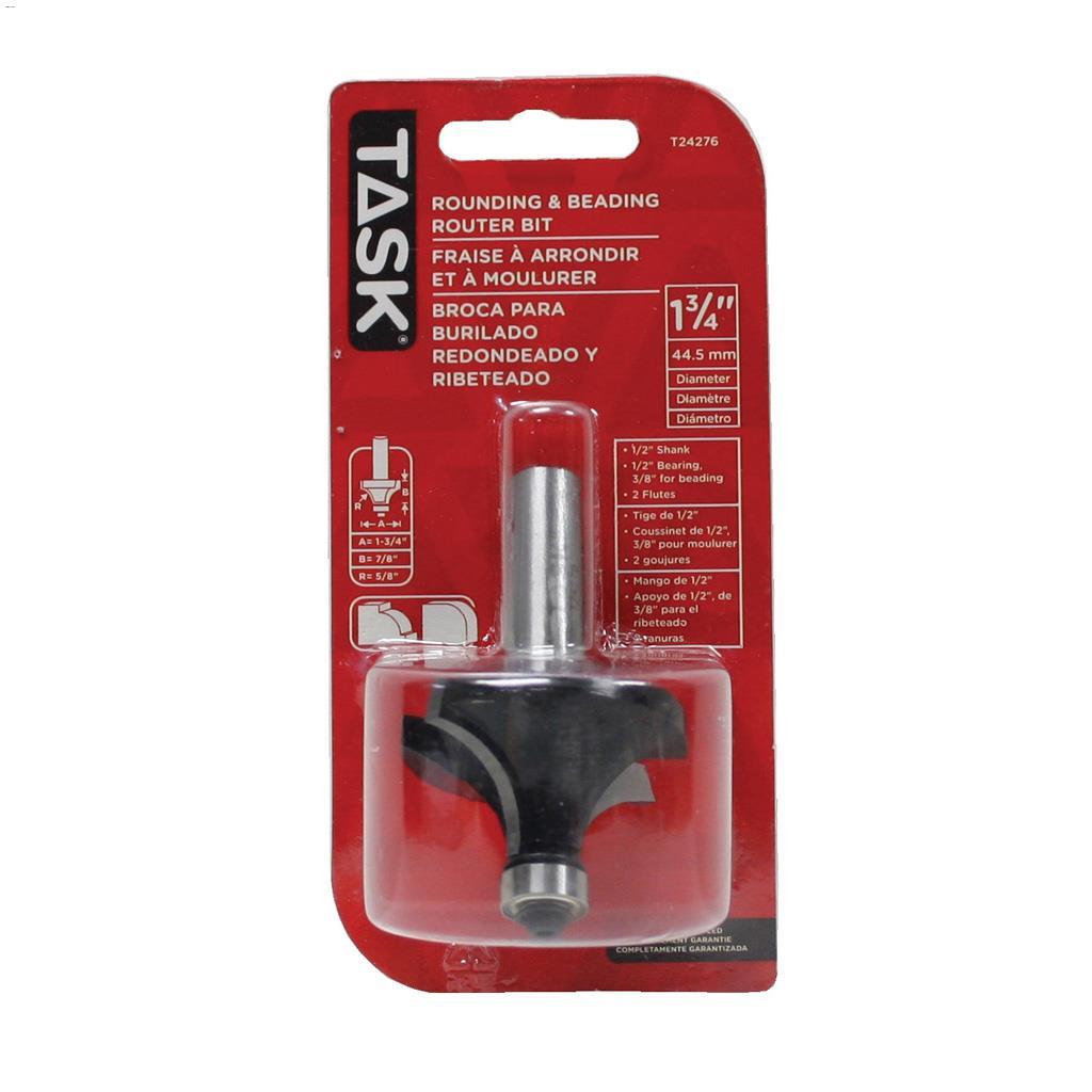 Mèche de Toupie d'Encoignure Ronde 1 3/4" x 7/8" en Carbure