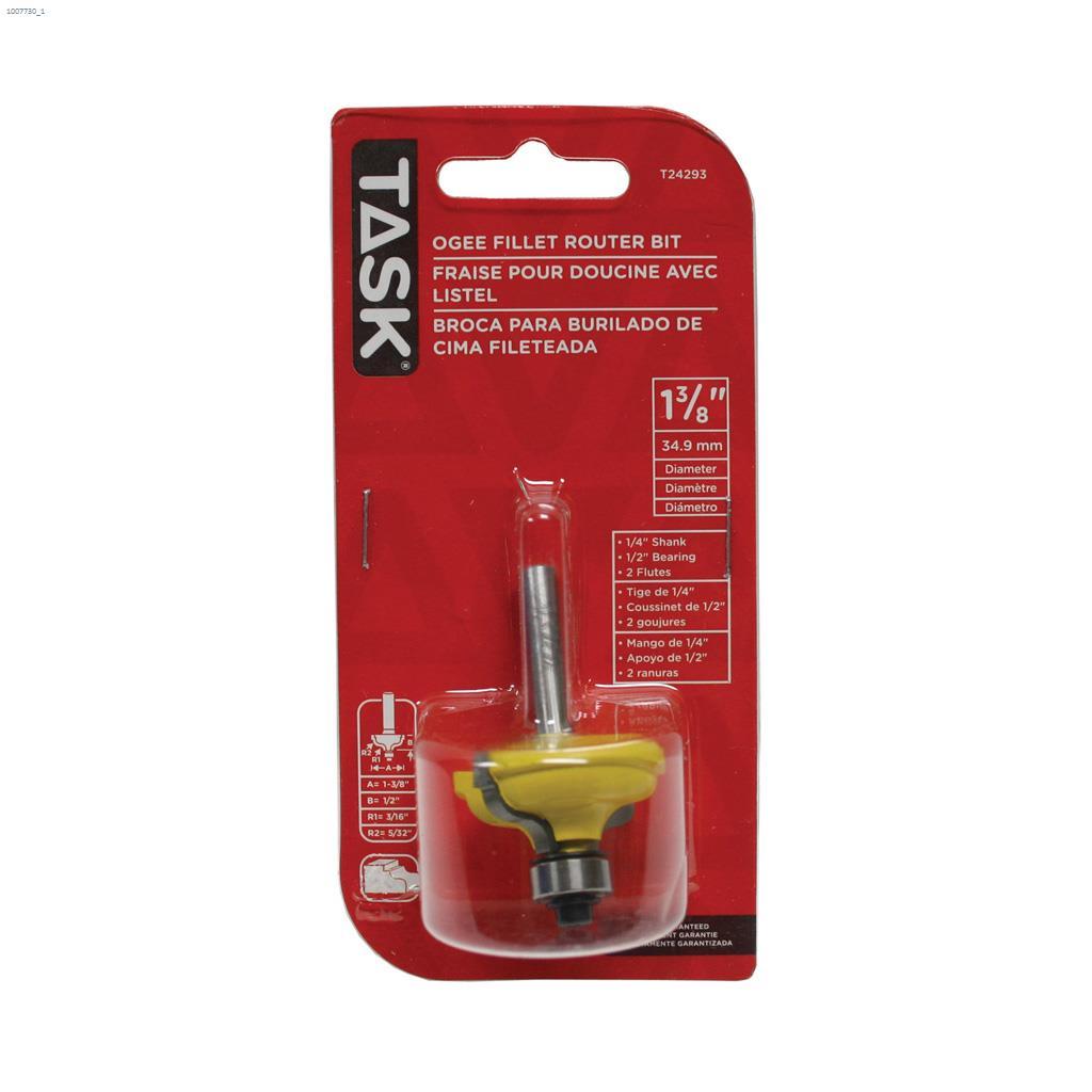 1-3/8" x 1/2" Tungsten Carbide Router Bit