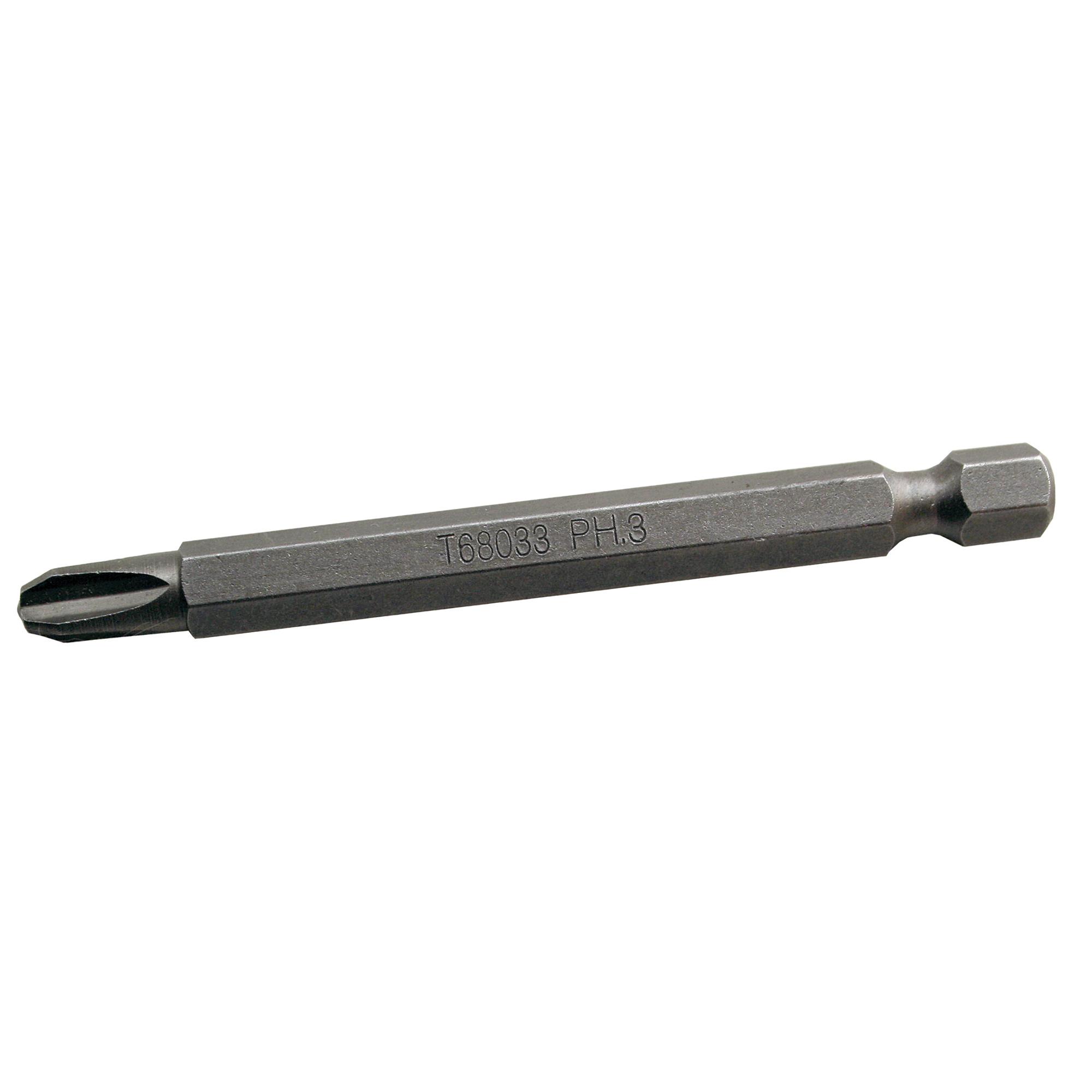 3" #3 Phillips S2 Steel Screwdriver Bit