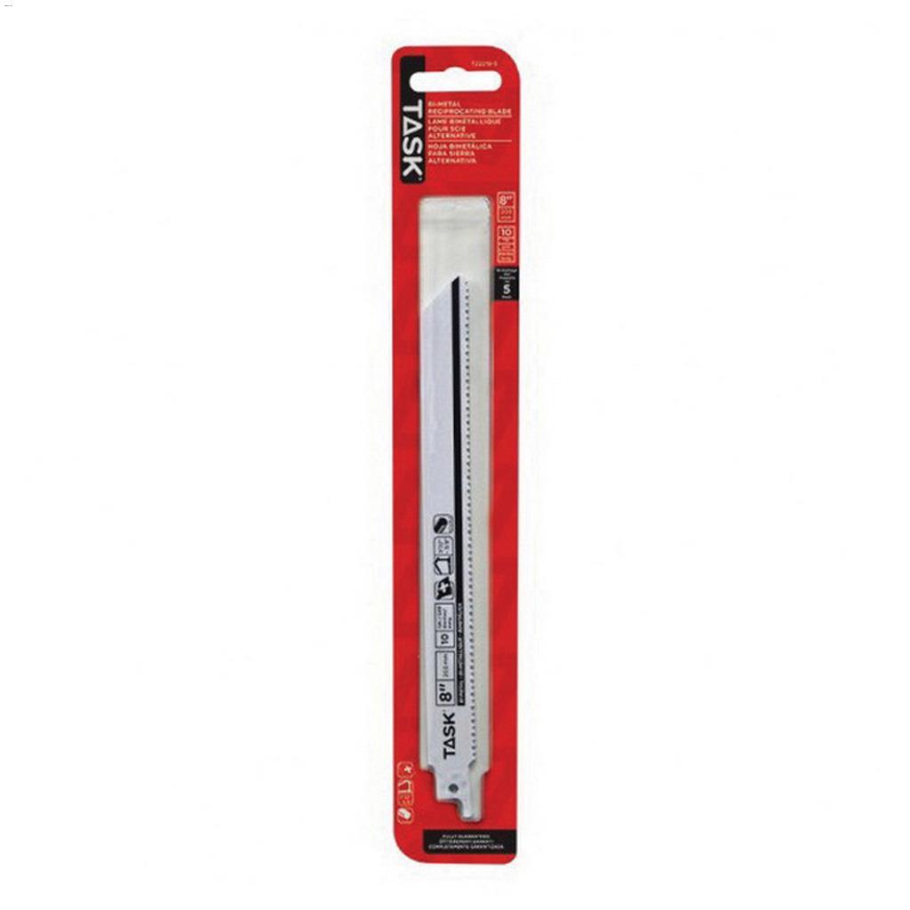 8" x 0.05" 10 TPI Reciprocating Saw Blade-5/Pack
