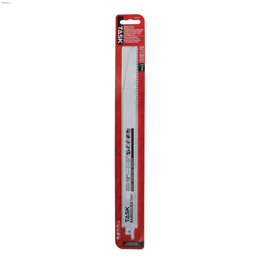 Lame de Scie Alternative de Démolition Robuste de 12"