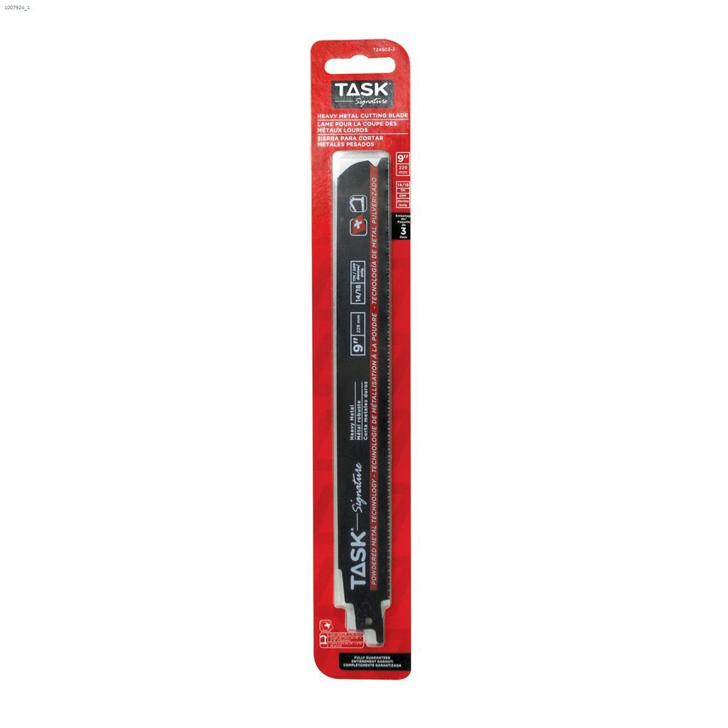 9" x 0.035" 14/18 TPI Reciprocating Saw Blade-3/Pack