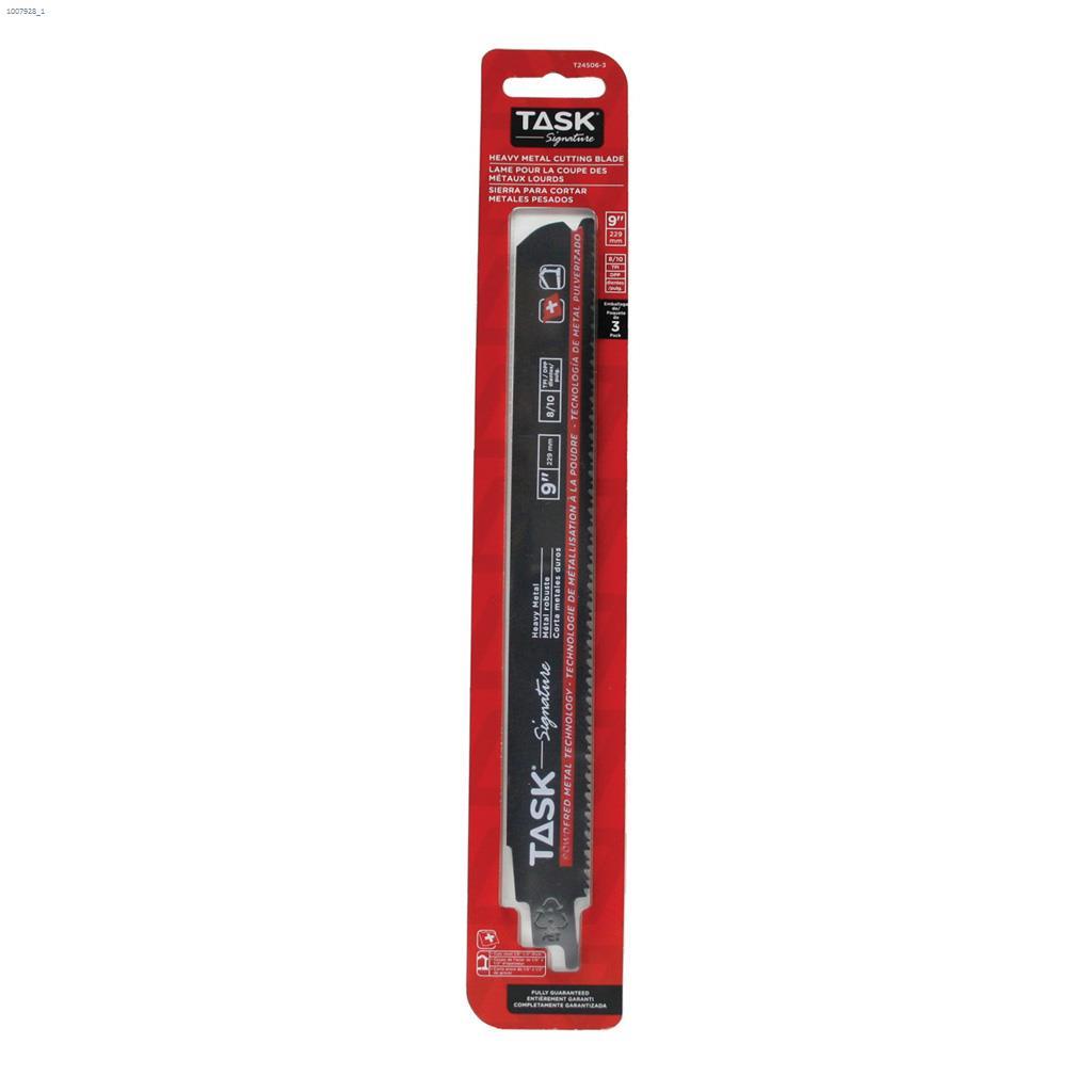 9" x 0.044" 8/10 TPI Reciprocating Saw Blade-3/Pack