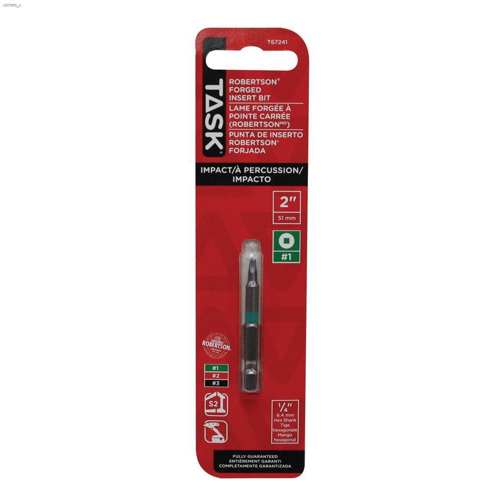 2" #1 Robertson S2 Steel Impact Driver Bit