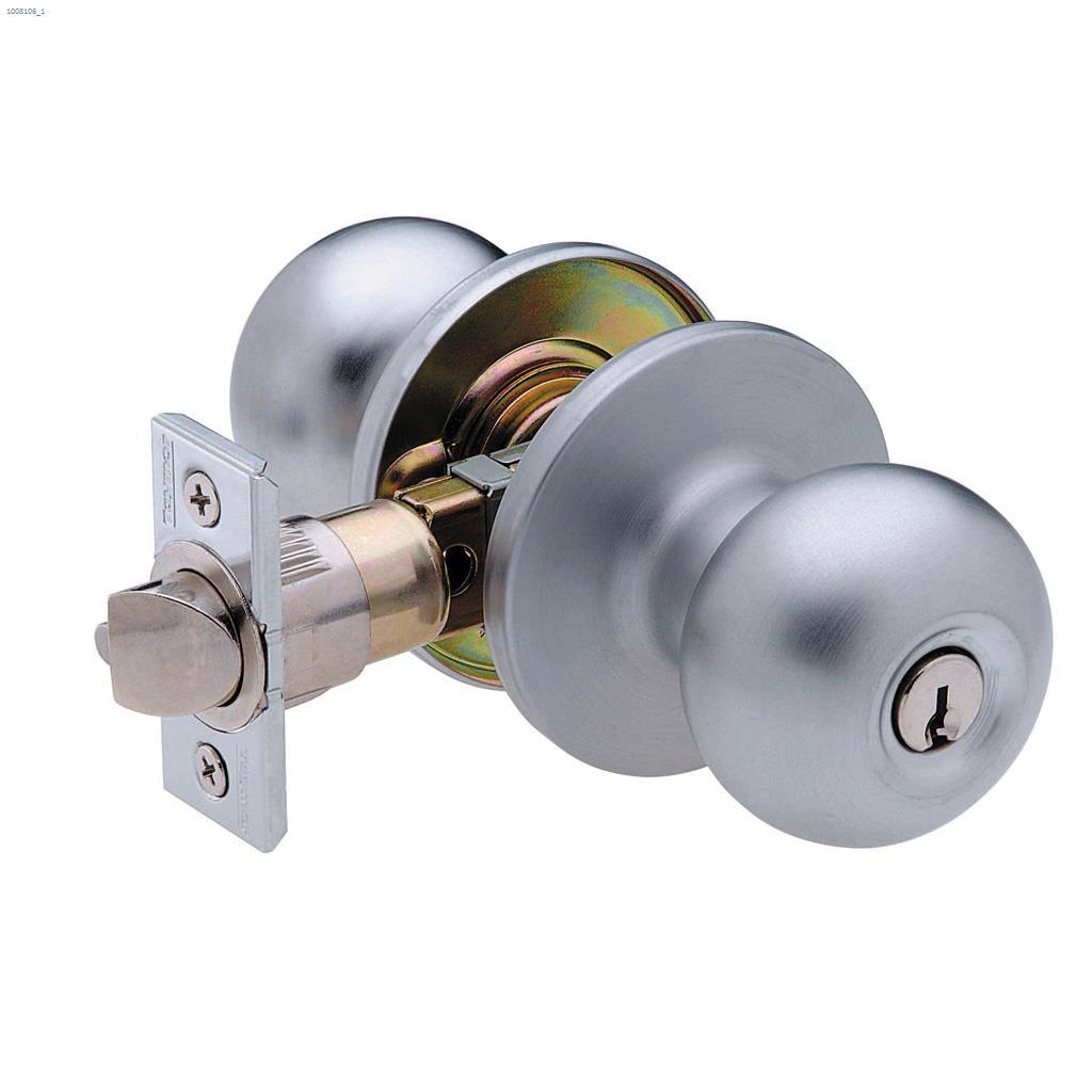 Villa Entry Knob Satin Chrome