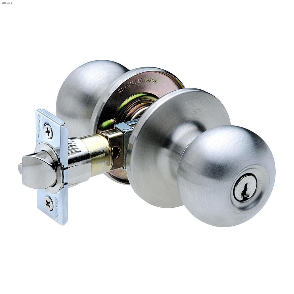 Villa Entry Knob Satin Stainless Steel
