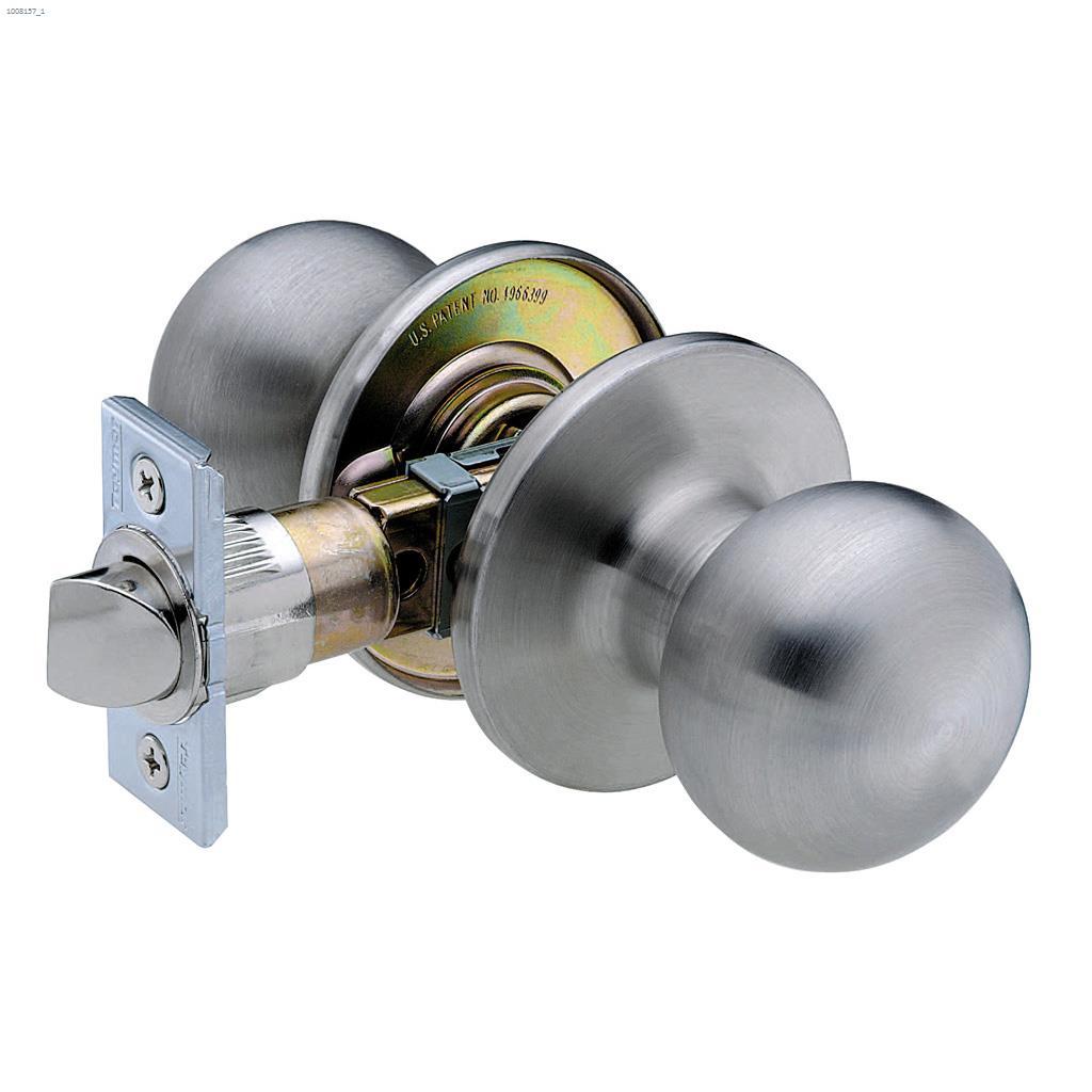 Villa Passage Knob Satin Stainless Steel
