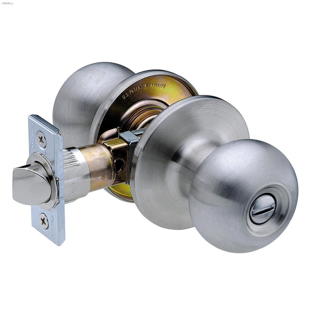 Villa Privacy Knob Satin Stainless Steel