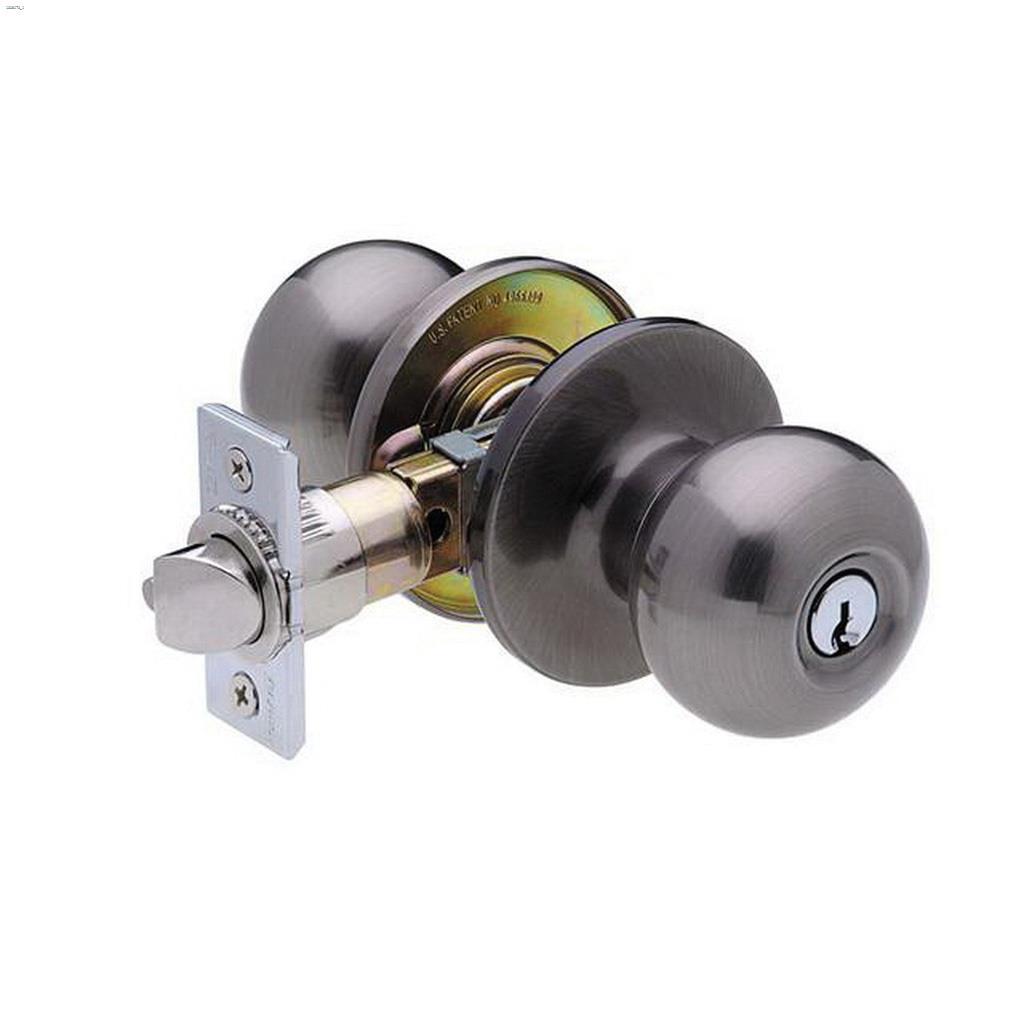 Villa Entry Knob Antique Nickel