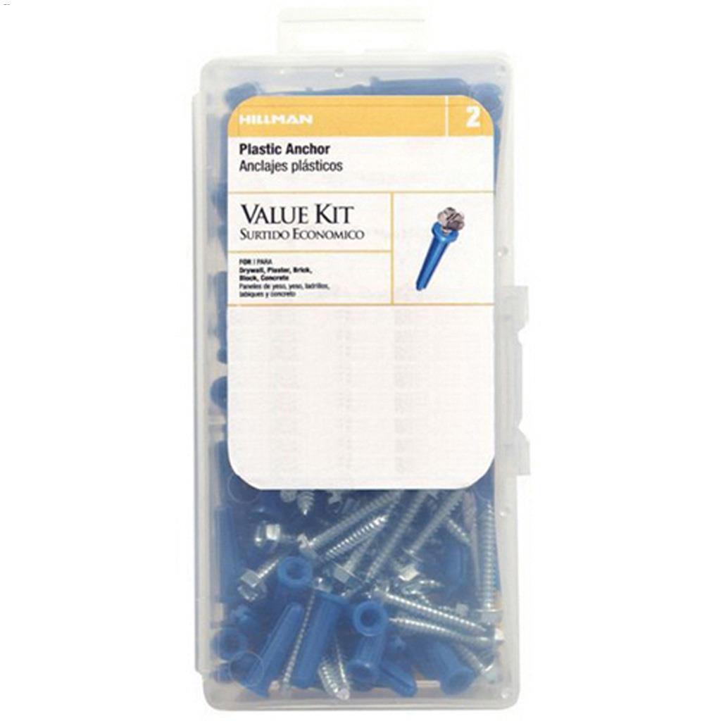 #6-8 x 3/4" SMS Blue Conical Plastic Anchor