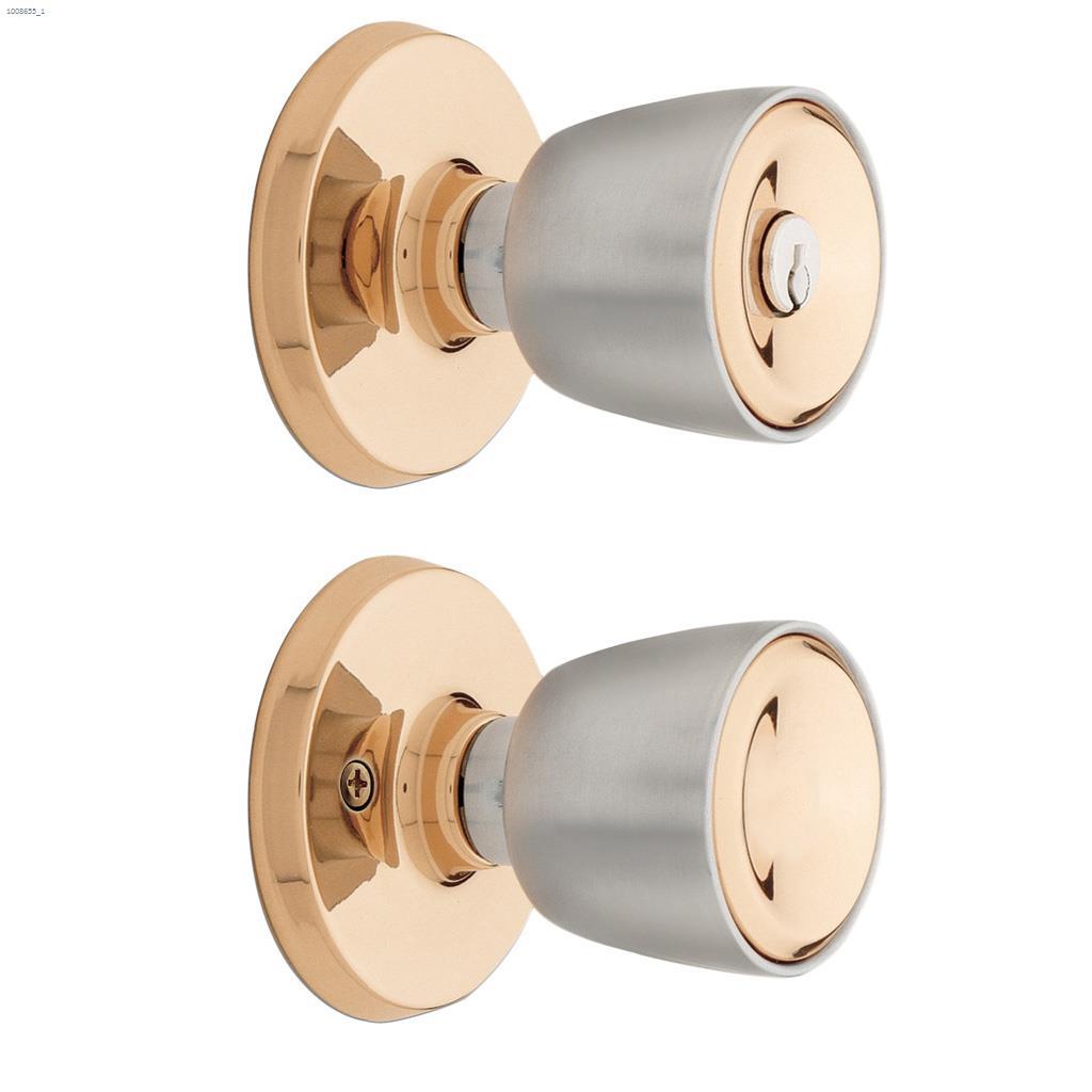 Beverly Entry Knob Bright Bronze Satin Chrome