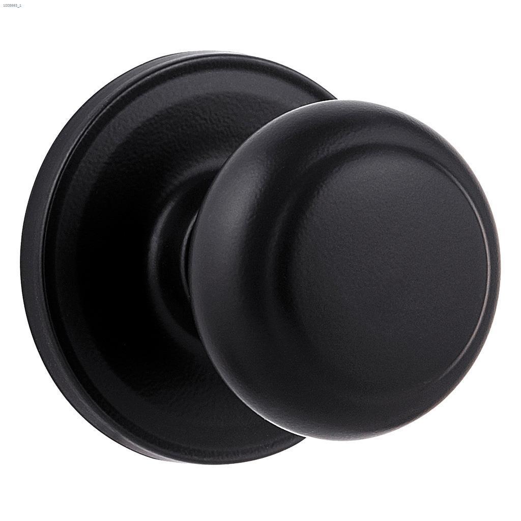 Troy Privacy Knob Iron Black
