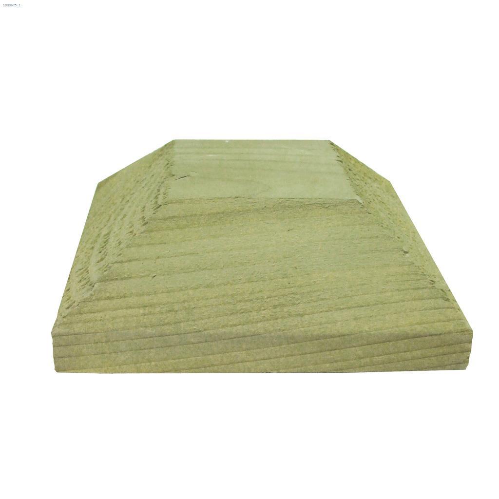 5-1/2" Pine Pressure Treated Bevelled Post Cap Green