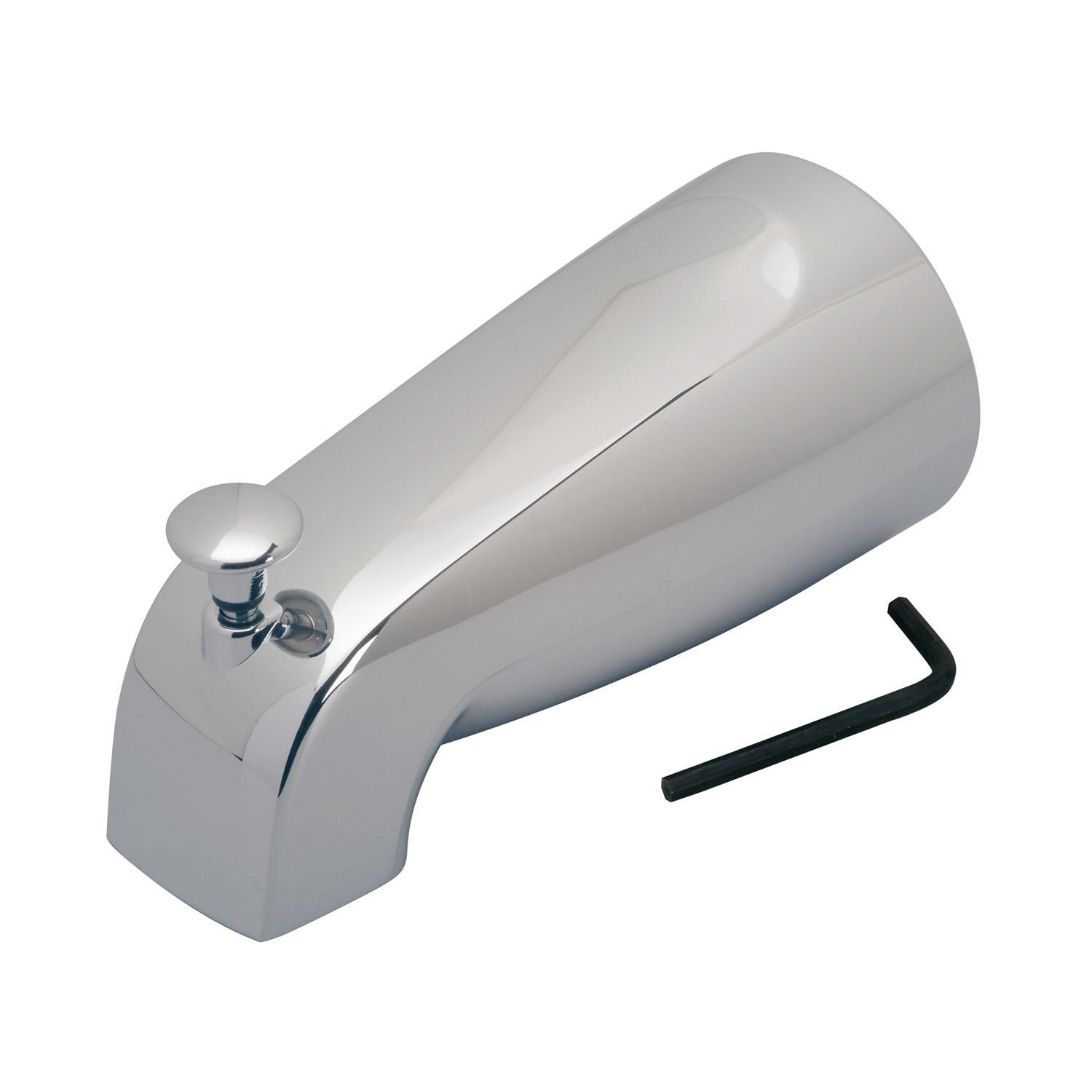 M-Line 1/2" Slip On Chrome Plated Diverter Tub Spout