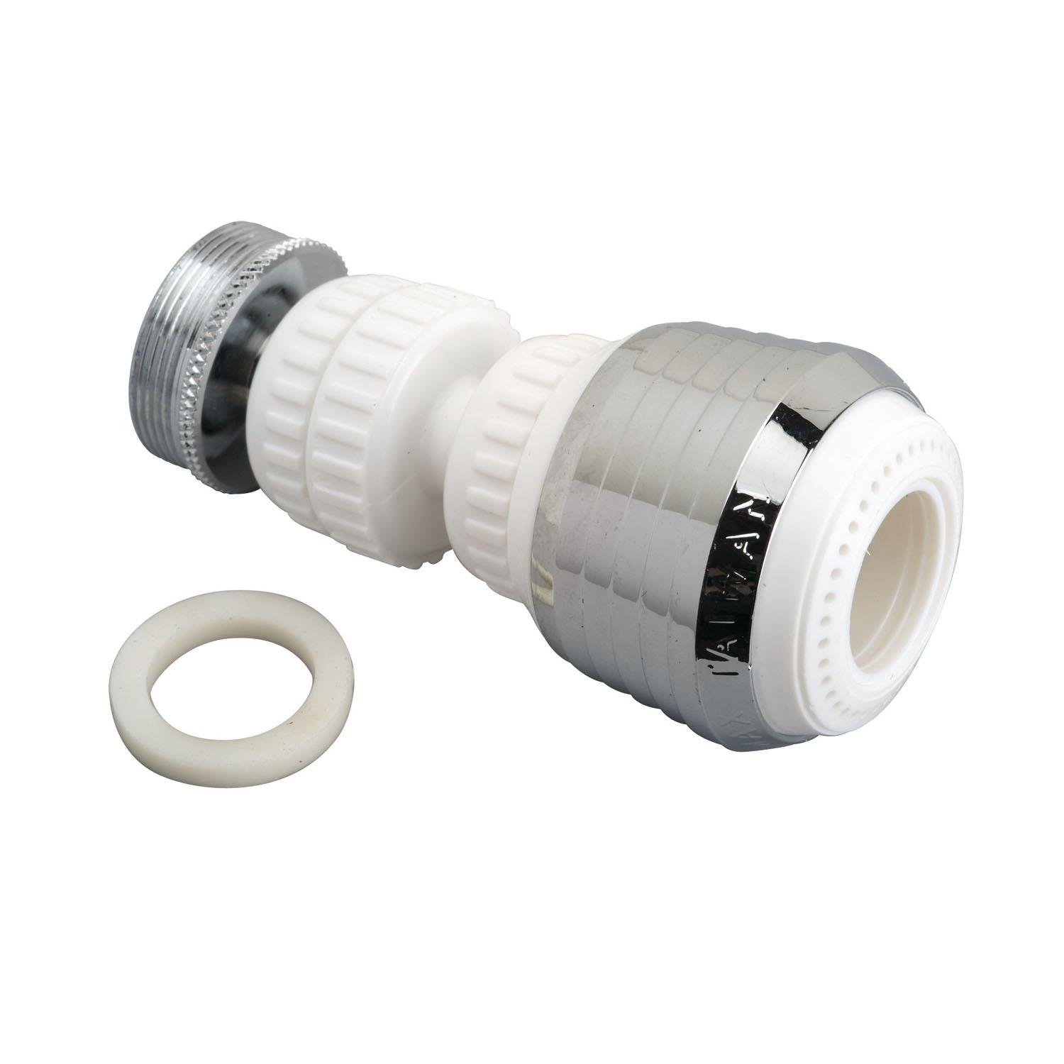 Aérateur pivotant double deg 360 M-Line blanc