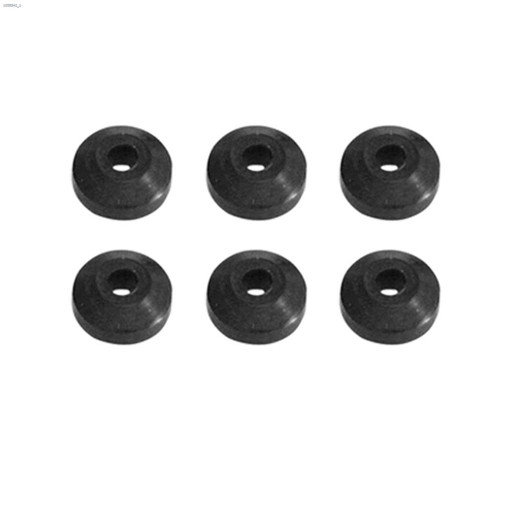 M-Line 19/32" - 1/4 L Black Beveled Washer-6/Pack