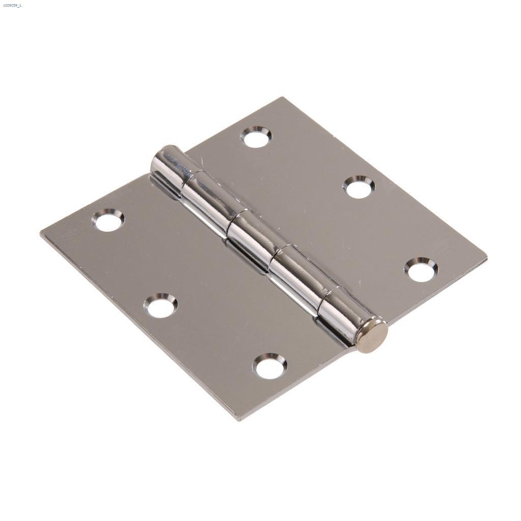 3" x 3" Chrome Full-Mortise Residential Door Butt Hinge