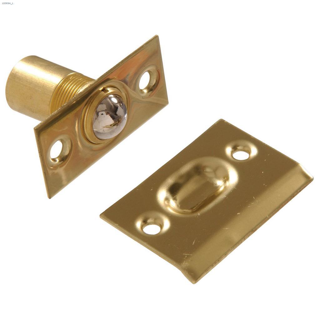 1" x 2-1/8" Bright Brass Ball Catch