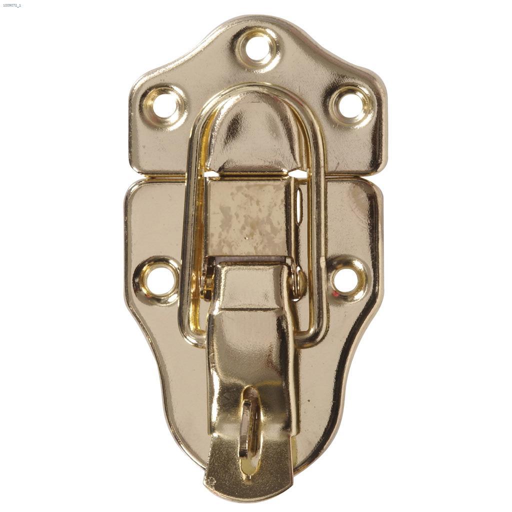 Brass Plated Wide Locking Draw Catch With Eye