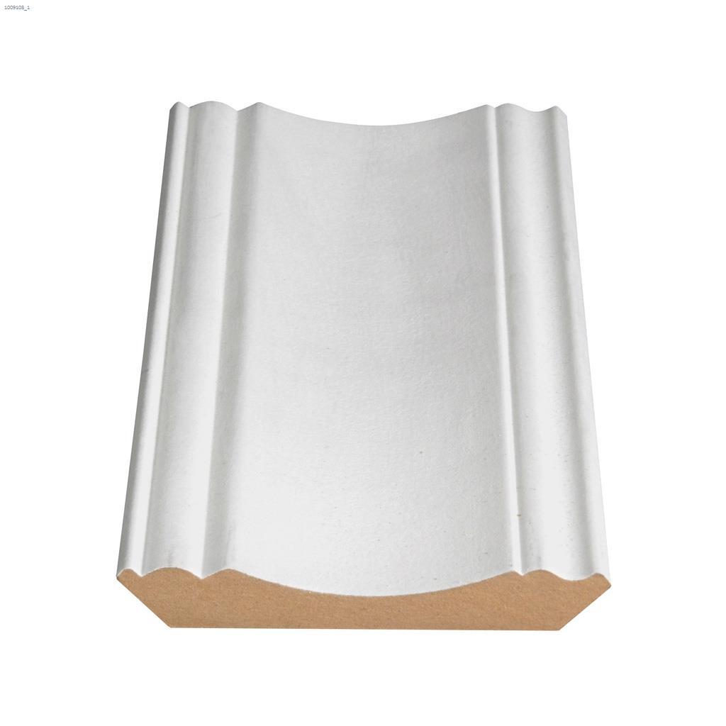 4-1/2" x 5/8" x 14' Corniche en MDF apprêtée