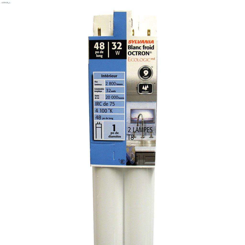 Pqt 2 ampoule fluorescente 32 Watt G13 moyen deux broches T8