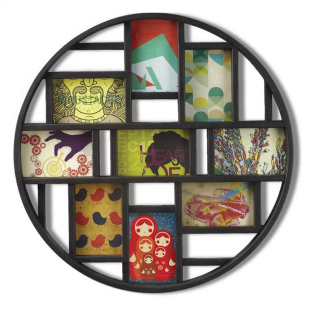 23" Diameter Black Photo Frame