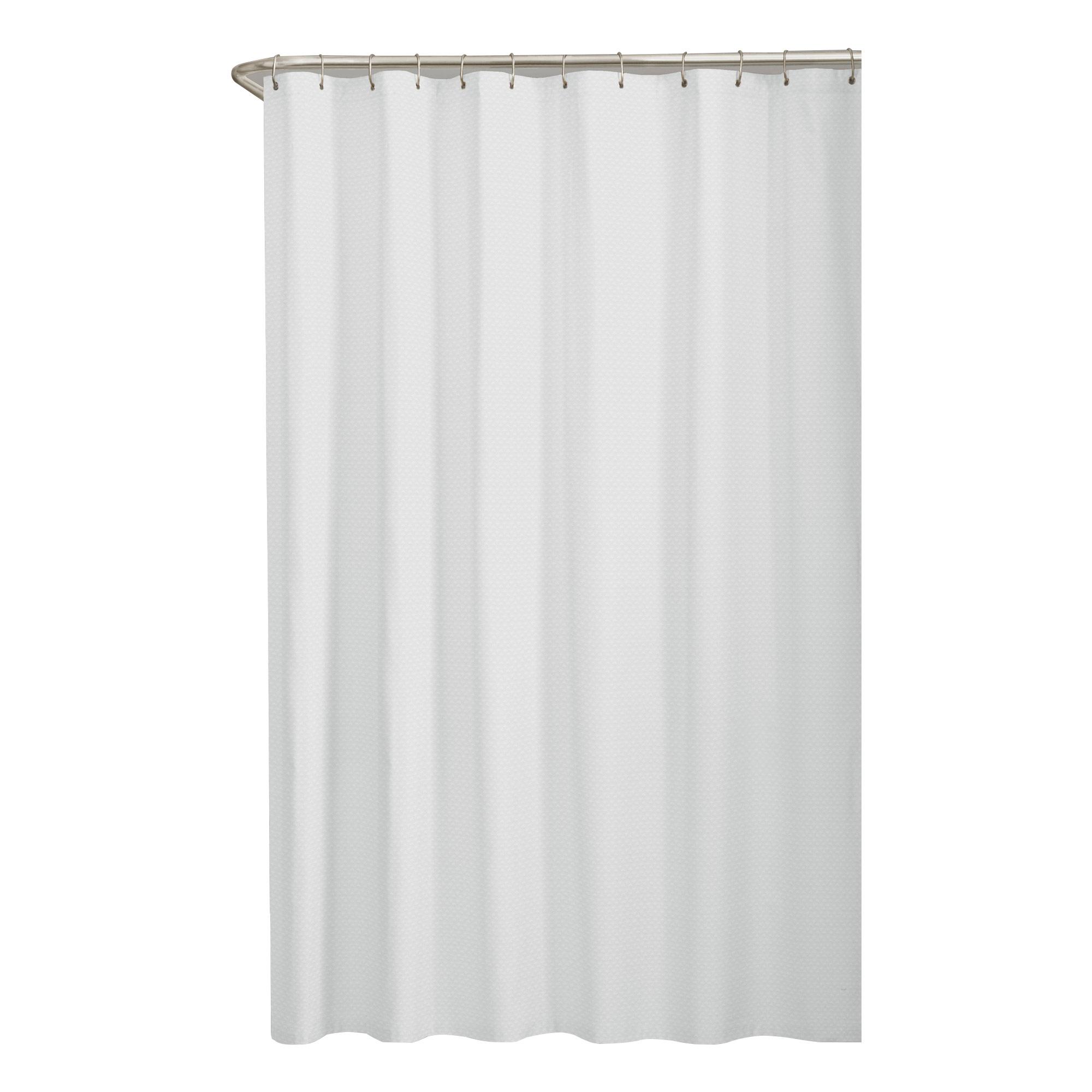 Doublure de Douche Blanche Gaufrée