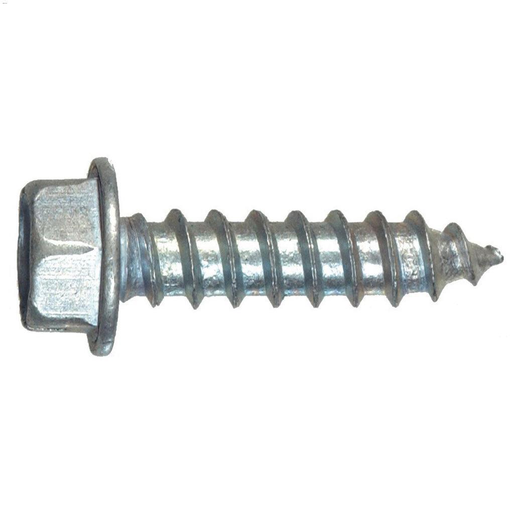#10 x 3/4" Zinc Plated HWH Sheet Metal Screw-60/Pack