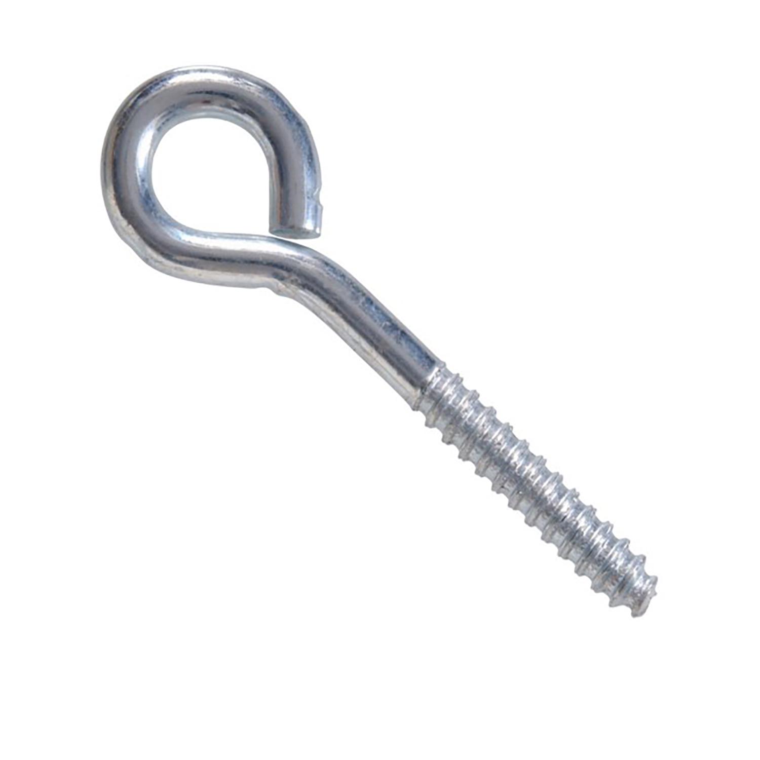 3/8" x 4-1/2" Paquet de 1 vis à œil en zinc avec tirefond