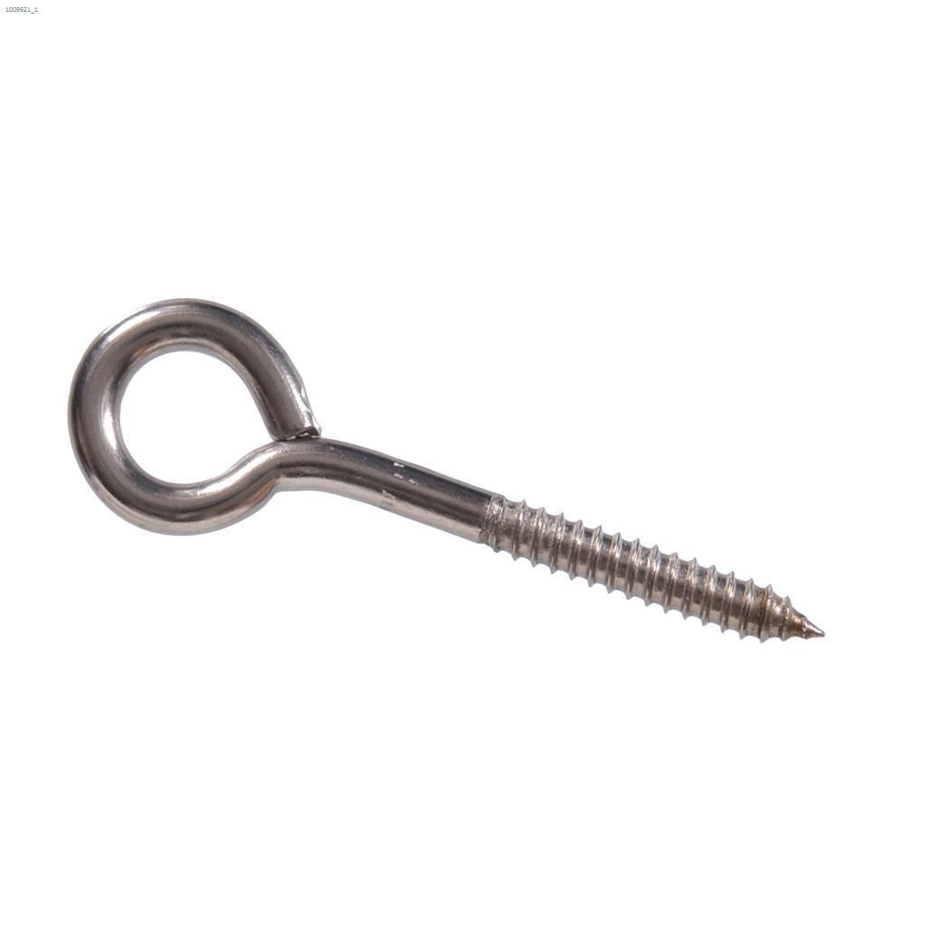 3/8" x 4-1/2" Brass Lag Thread Eye Screw