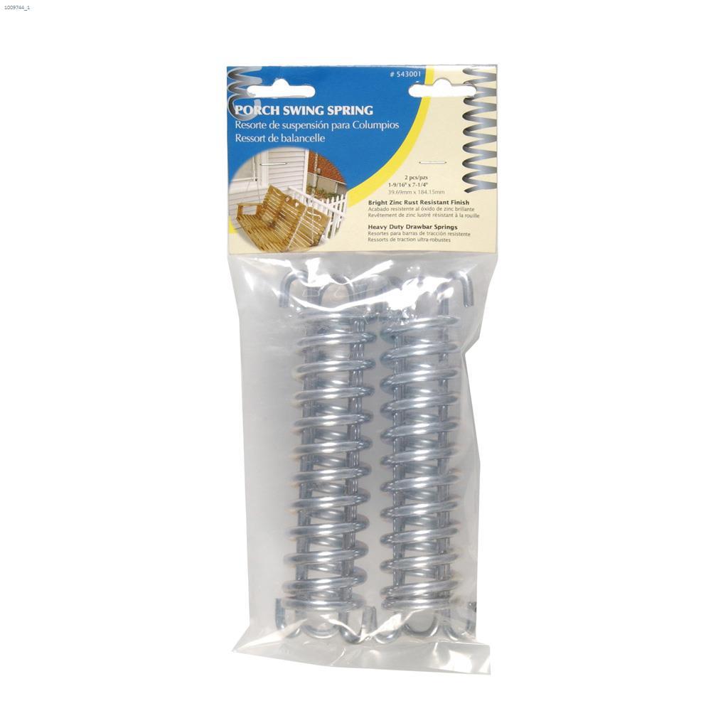 1-9/16" x 7-1/4" Zinc Plated Porch Swing Spring-1/Pack