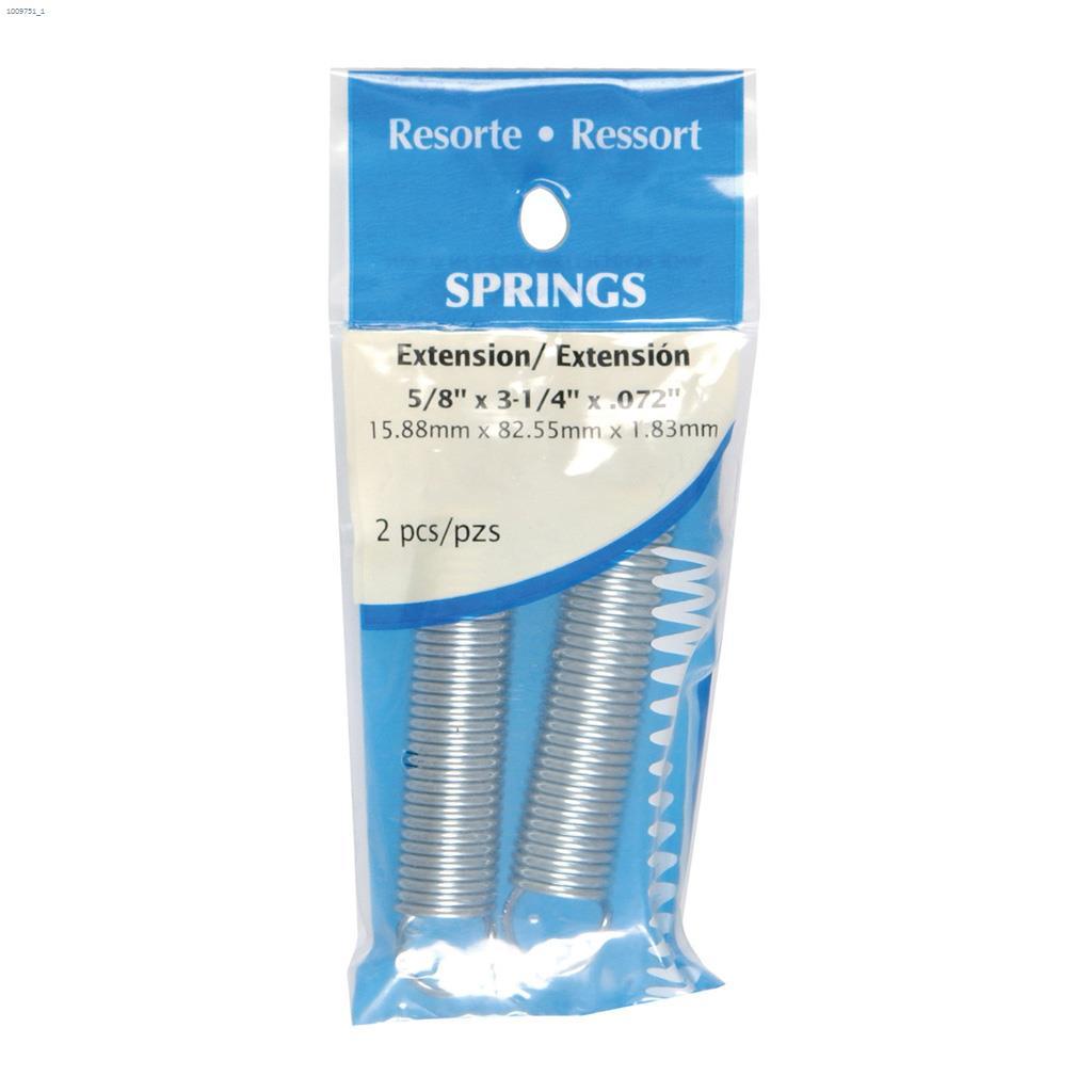 5/8" x 3-1/4" Zinc Plated Utility Extension Spring-1/Pack