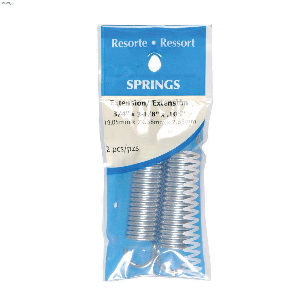 3/4" x 3-1/8" Zinc Plated Utility Extension Spring-1/Pack