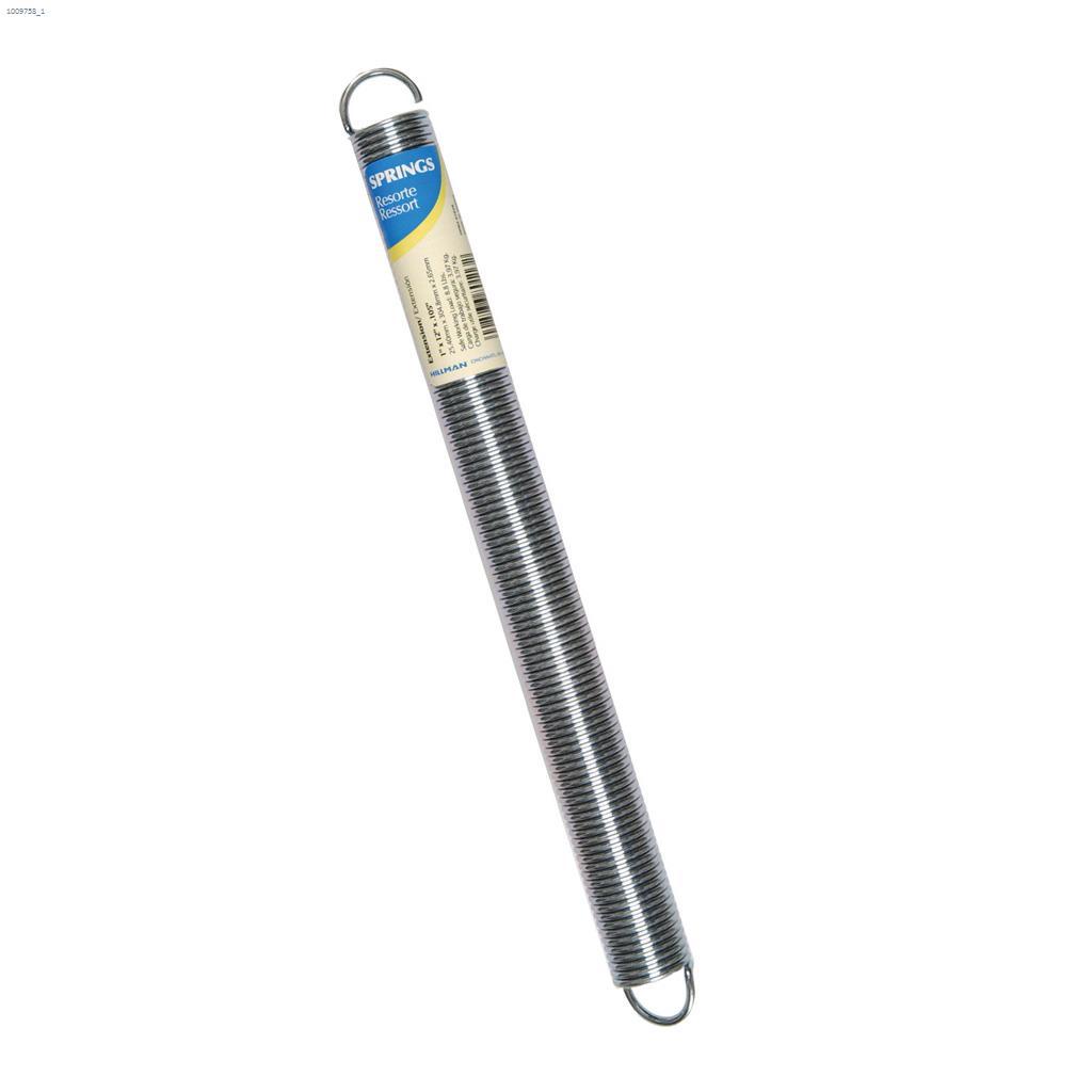 1" x 12" Zinc Plated Utility Extension Spring-1/Pack