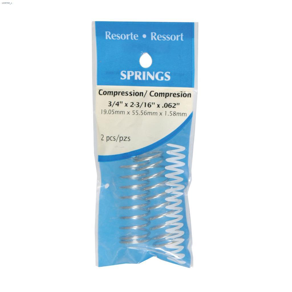 3/4" x 2-3/16" Zinc Plated Utility Compression Spring-1/Pack