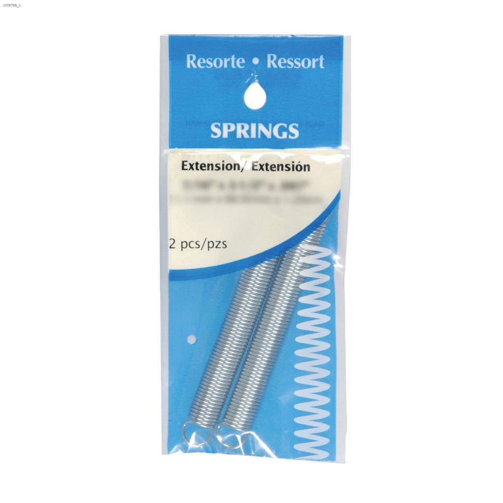 1/4" x 1-9/16" Zinc Plated Extension Spring-1/Pack