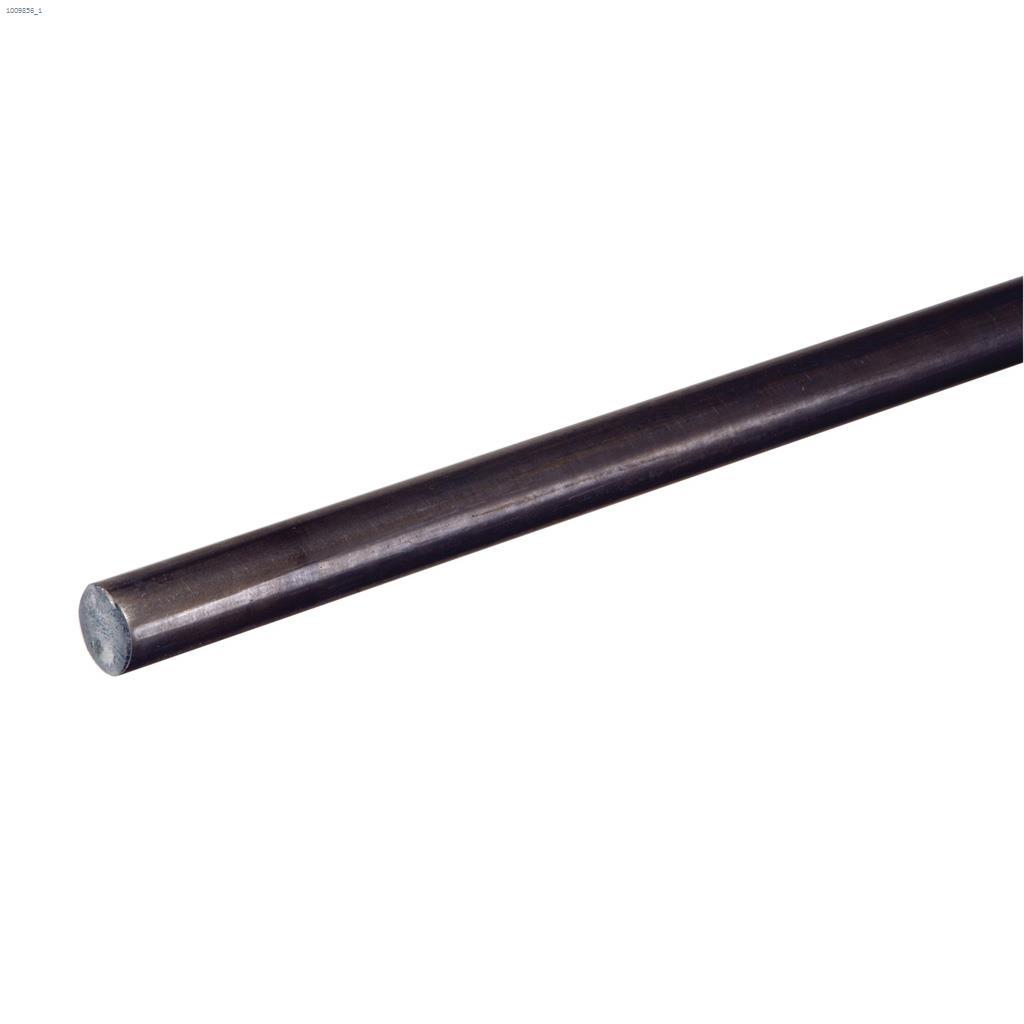1/4" x 3' Cold Rolled Steel Plain Round Weldable Rod