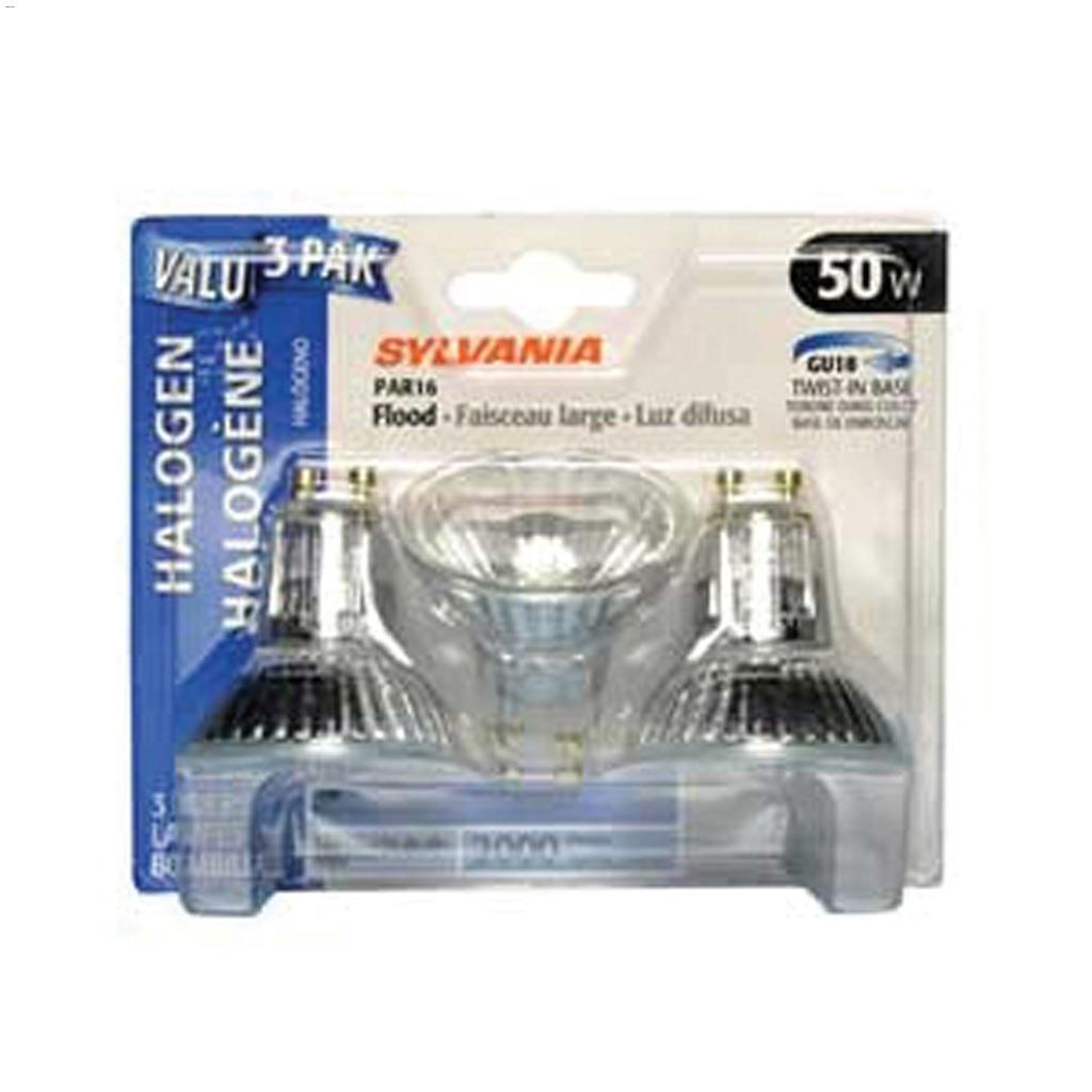 3 ampoules réflecteurs halogènes 50 Watt GU10 PAR16