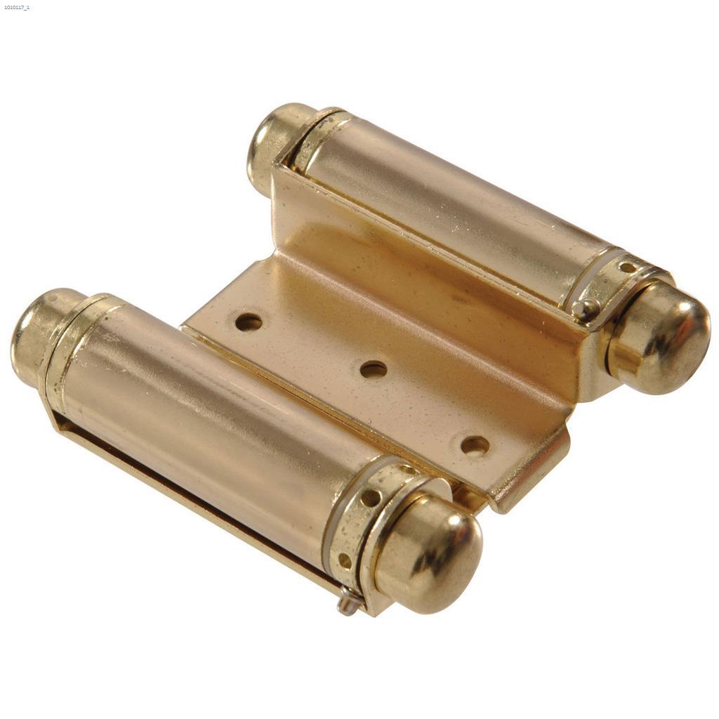 3" Satin Brass Spring Hinge