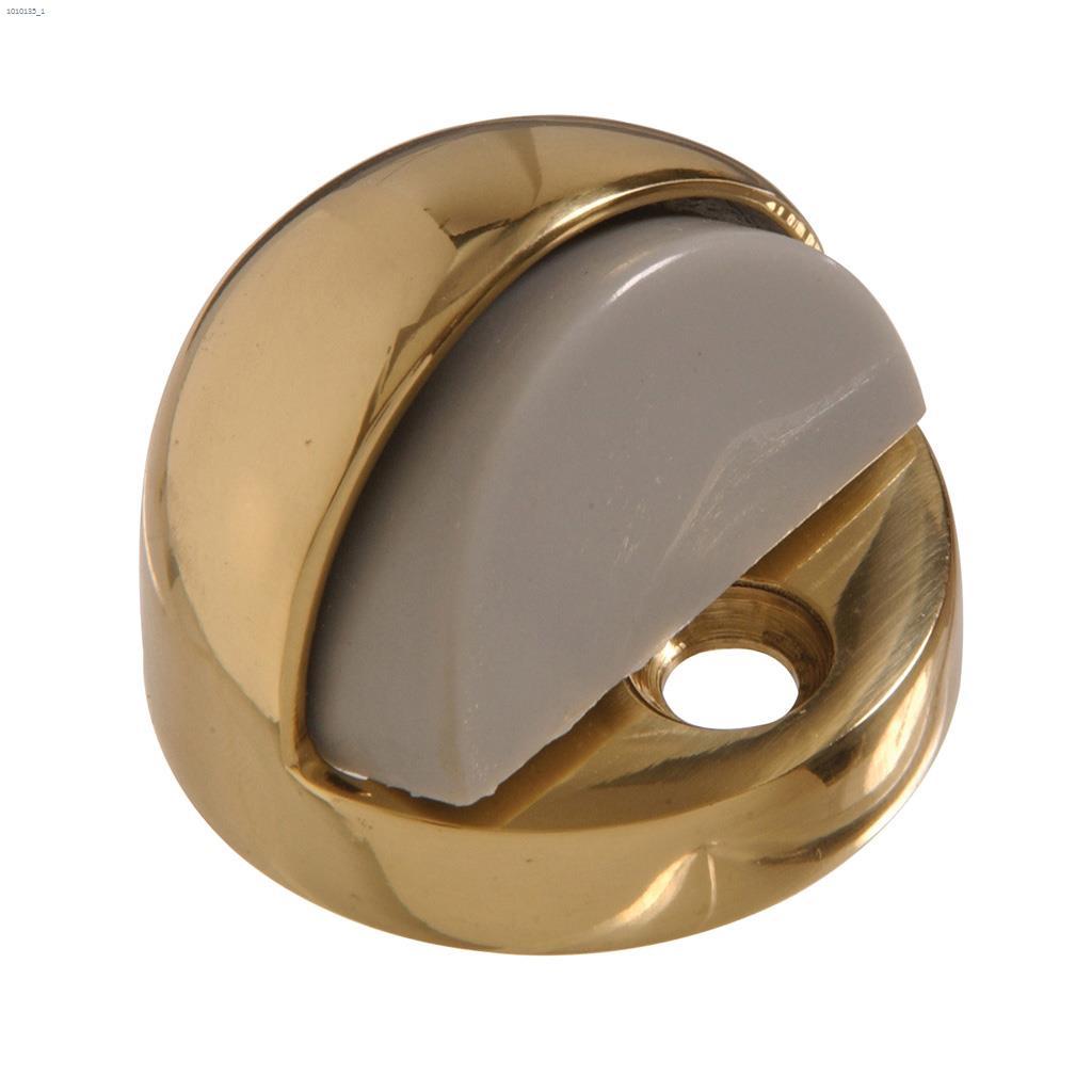 Solid Brass/Bright Brass High Dome Floor Door Stop