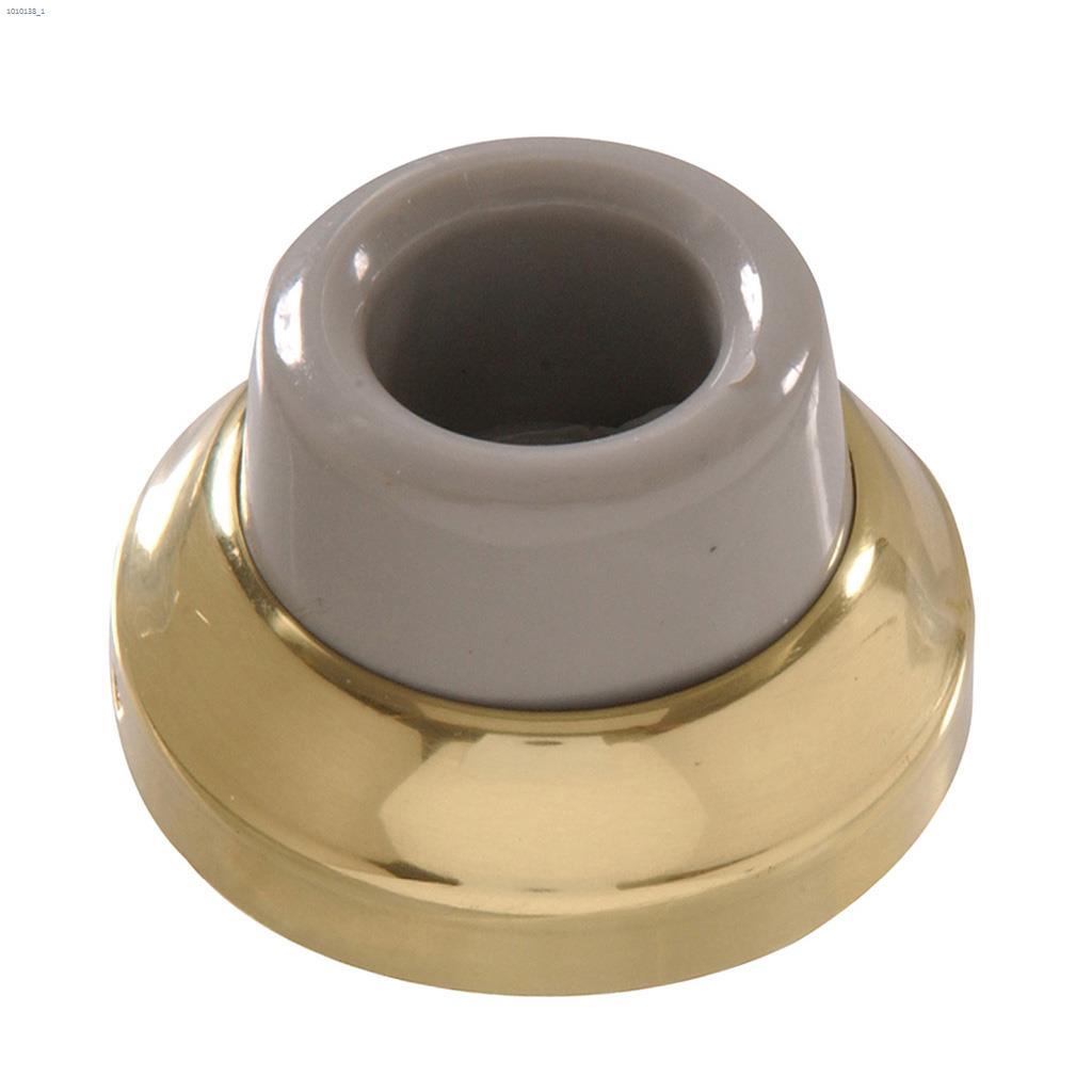 2" Solid Brass/Bright Brass Door Stop