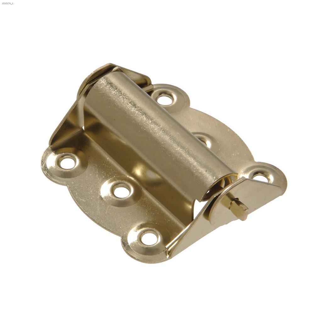 2-3/4" Brass Plated Screen Door Spring Hinge-2/Pack