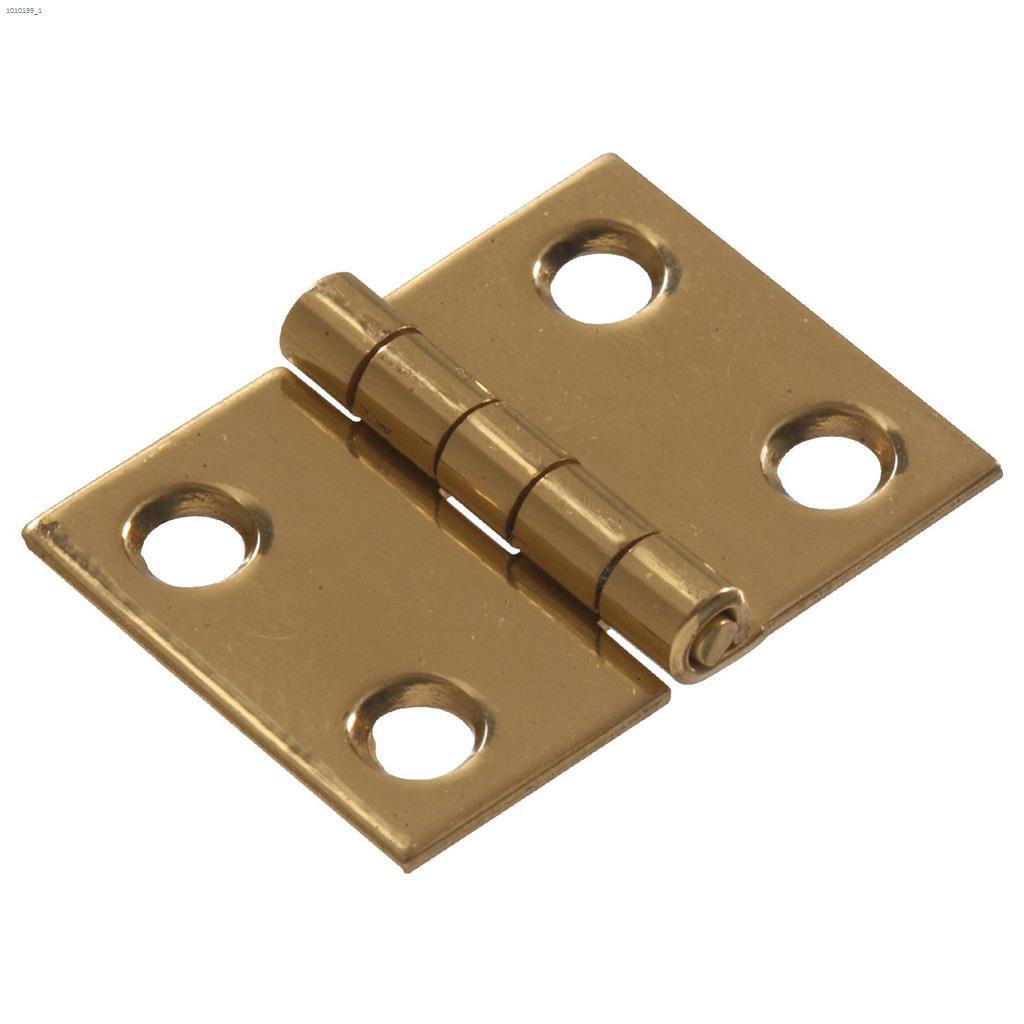 3/4" x 1" Bright Brass Solid Brass Broad Hinge-4/Pack