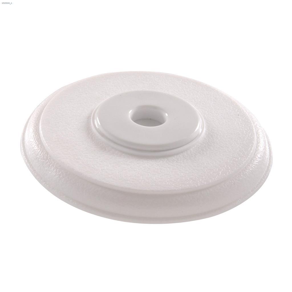 5-3/8" White Adhesive Cover-Up Wall Door Stop