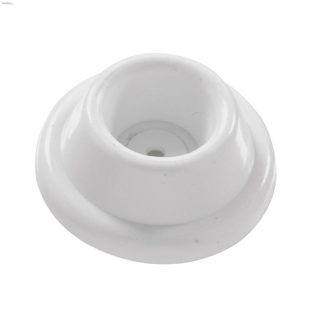 1-7/8" White Adhesive Wall Door Stop