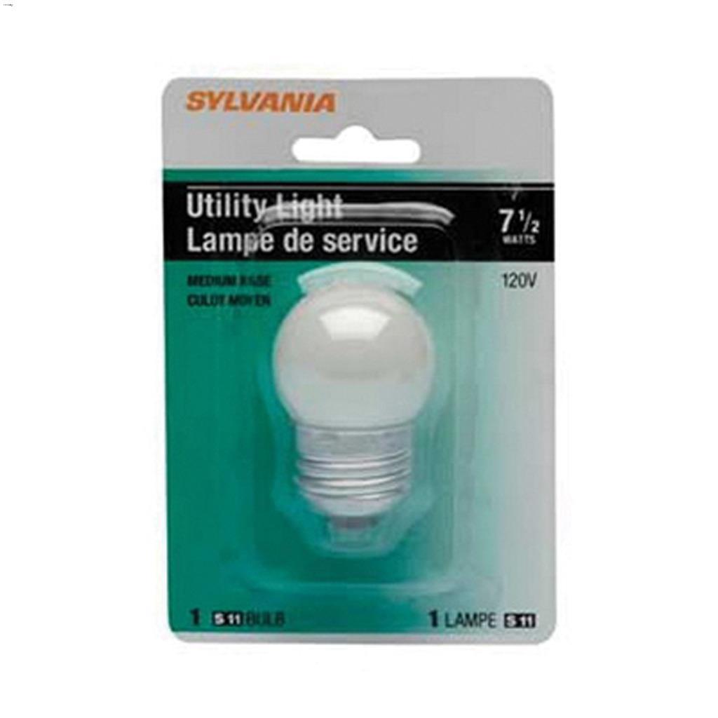 S11 7.5W Medium Base White Incandescent Bulb