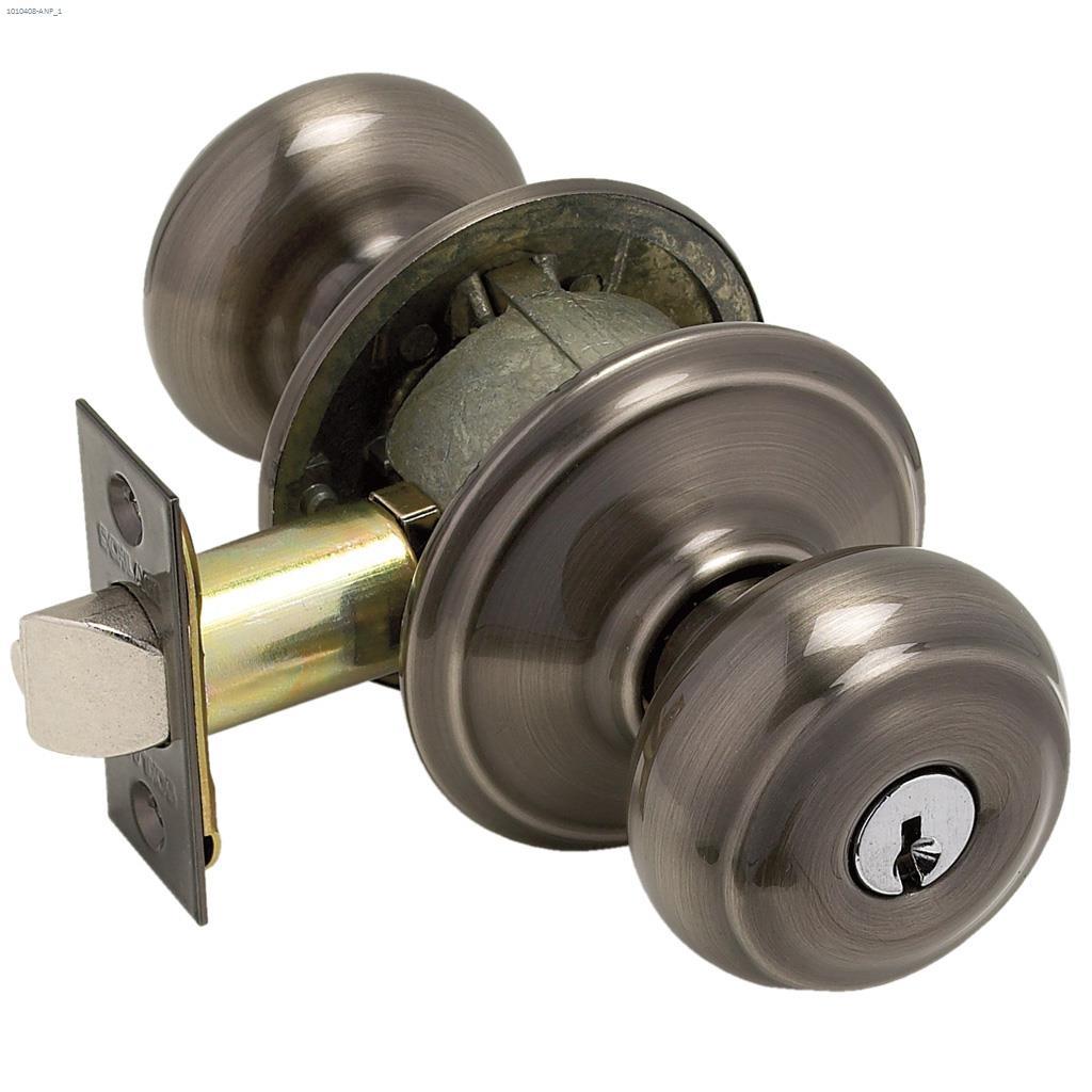 Georgian Entry Knob Antique Pewter