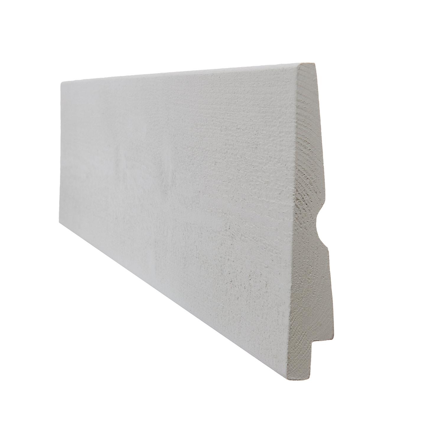 Revêtement biseauté en bois fini Vic gris